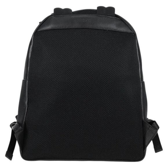 VERSACE Backpack Leather Black Gold Auth 118813M - Picture 5 of 15